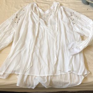 Free people off white blouse